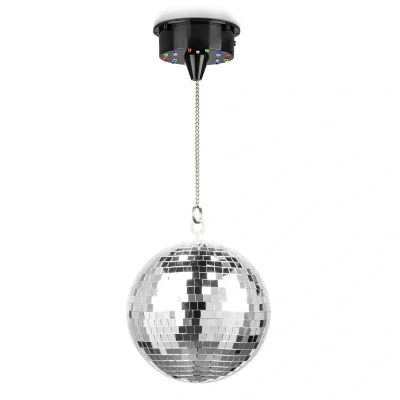 Afbeelding van Fuzzix MB20ML Discobal 20 cm met motor op batterijen en RGBW LED&#039;s