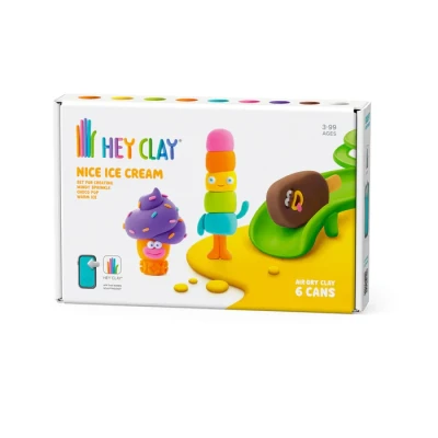 Afbeelding van Hey Clay Interactieve Boetseerklei Nice Cream (6 kleuren)