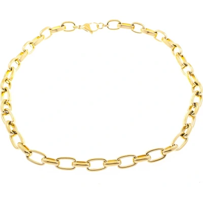 Afbeelding van Edelstaal RVS collier verguld met geel goud KIRSTIN