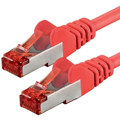 Afbeelding van 1aTTack.de 1x 1m Cat 6 netwerkkabel patchkabel Cat6 RJ45 SFTP rood