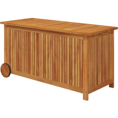 Afbeelding van Tuinbox Met Wieltjes 150X50X58 cm Massief Acaciahout 113 x 50 58