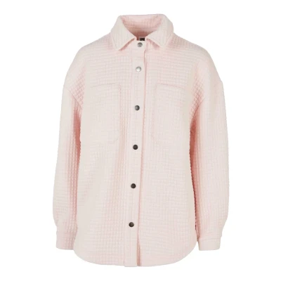 Afbeelding van Urban Classics Overshirt Overhemdblouse, Dames, Maat: Large, Pink