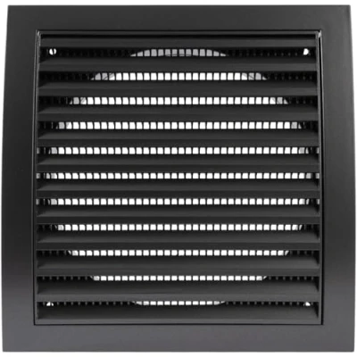 Afbeelding van Vent Systems Ø 150 mm, buitenafmetingen 190 x antraciet, afdekking voor ventilatieopeningen en afvoerbuis, geschikt buiten
