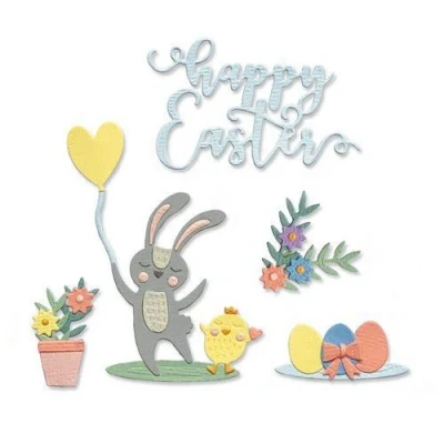 Afbeelding van Sizzix Thinlits Die Set 13PK Easter Icons 665076 Lisa Jones (01 21)