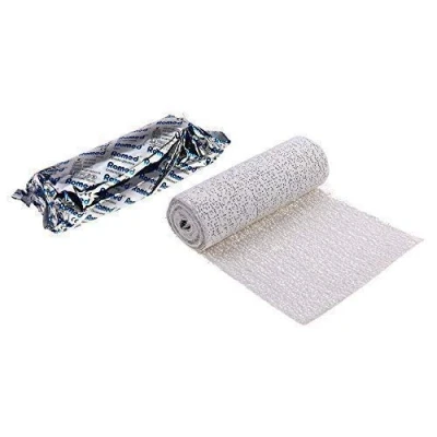Afbeelding van 24 rollen gipsverband 10 cm x 3 m in totaal 72 meter babybuik gipsafdruk onderdompelbaar door Romed