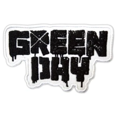 Afbeelding van Green Day 21st Century Breakdown B&amp;W Logo Patch Wit/Zwart