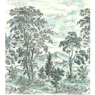 Afbeelding van Komar Vliesbehang Vliestapete Highland Trees 250x280 cm (breedte x hoogte)