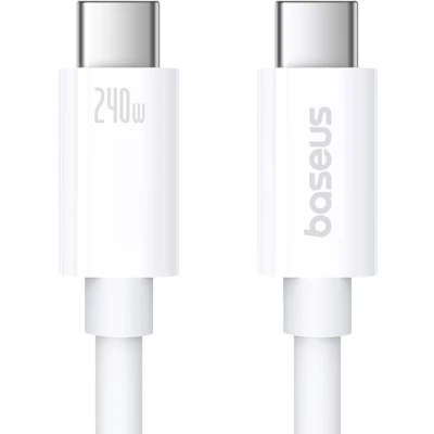 Afbeelding van Baseus CB000068 USB C kabel 240W PD 8K 60Hz 1m wit