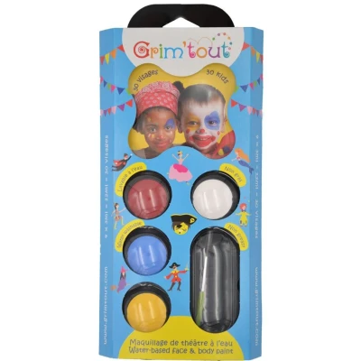 Afbeelding van Grim&#039;tout schminkset 4 kleuren clown