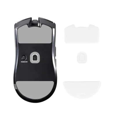 Afbeelding van kwmobile muis voeten sticker compatibel met Razer Viper V3 Pro Computermuis glijder Stickers in wit