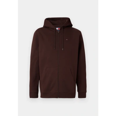Afbeelding van TOMMY JEANS Sweatshirt TJM REG S FLAG ZIP FLEECE THRU met geborduurd merklogo op borsthoogte