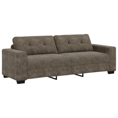 Afbeelding van vidaXL Donkergrijs Polyester Stof Groot Zit Veel Grote Bank