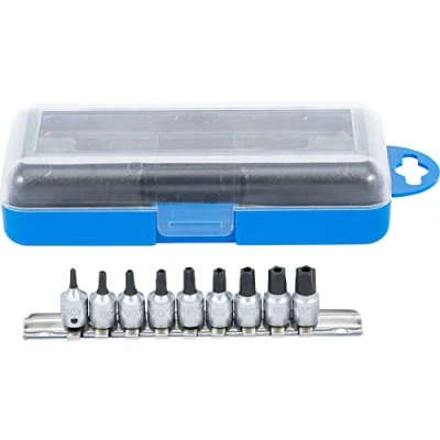 Afbeelding van BGS Dopsleutelbitset 1/4&quot; Torx plus met boring 9 delig
