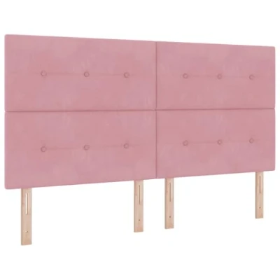 Afbeelding van vidaXL Hoofdbord Met Knopen Roze 180 cm Fluweel
