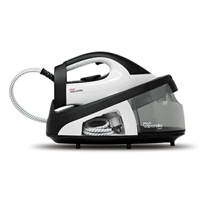 Afbeelding van Polti Vaporella Simply VS20.20 Stoomgenerator met afneembaar waterreservoir van 1,5 l, stoomdruk maximaal 6,5 bar, stoomstoot 210 g/min, ECO modus, warmt op binnen 2 minuten, wit/zwart