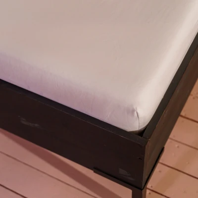 Afbeelding van Split Topper Hoeslaken Kayori Shizu Zilvergrijs (Percal) 180 x 200 cm