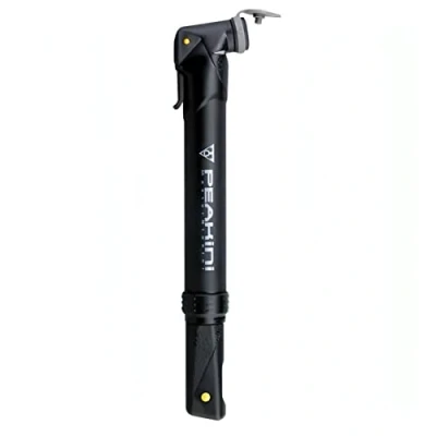 Afbeelding van Topeak PEAKINI II, Handluchtpomp, Fiets, Zwart, T type grip, 6 bar, Kunststof