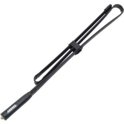 Afbeelding van ABBREE SMA Vrouwelijke Dual Band VHF/UHF 144/430MHz Hoge Gain Zachte Zweep Antenne voor Baofeng UV 5R 82 Twee Weg Radio (43 inch)