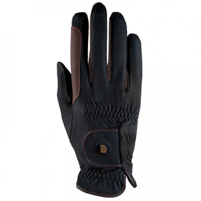 Afbeelding van Roeckl Handschoenen Malta Roeck Grip Bicolor Zomer Zwart/Mokka 7,5