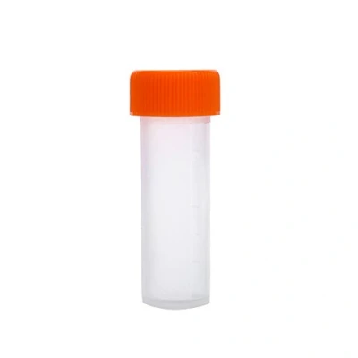 Afbeelding van 10 stuks plastic reageerbuisjes met doppen doorzichtige testlaboratoriumbuizen bevroren monstercontainer schroefdop 5 ml voor laboratorium wetenschappelijke experimenten opslag