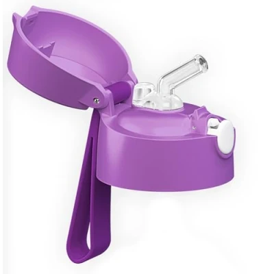 Afbeelding van Jarlson® reservedeksel voor Charli en Mali drinkfles, geschikt 350 ml 500 fles, reserveonderdelen, (rietje), paars