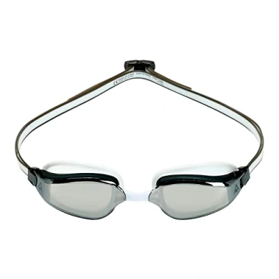Afbeelding van Aquasphere Fastlane Zwembril Volwassenen Silver Titanium Mirrored Lens Wit/Grijs