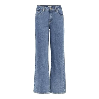 Afbeelding van Object Objmarina MW NOOS Relaxed fit jeans, Dames, Maat: Large, Medium blue denim