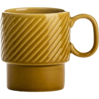 Afbeelding van Sagaform Mok &quot;;Coffee &amp; More&quot;; Geel