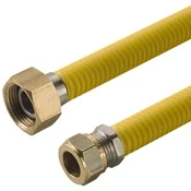 Afbeelding van Raminex Ketelflex gasslang rvs 3/4&quot; bu.dr. x 15 mm knel 50 cm