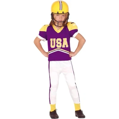 Afbeelding van Fiestas Guirca Verkleedpak Usa Junior Polyester Paars Mt 10 12 Jaar