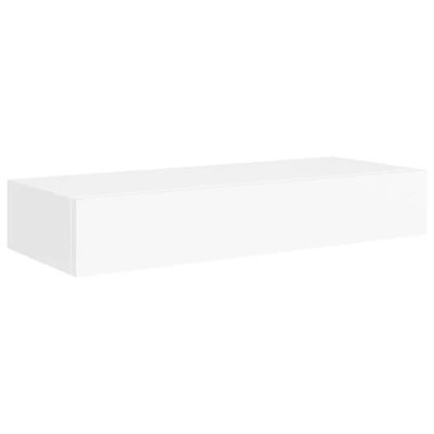 Afbeelding van Wandschap met lade 60x23,5x10 cm MDF wit
