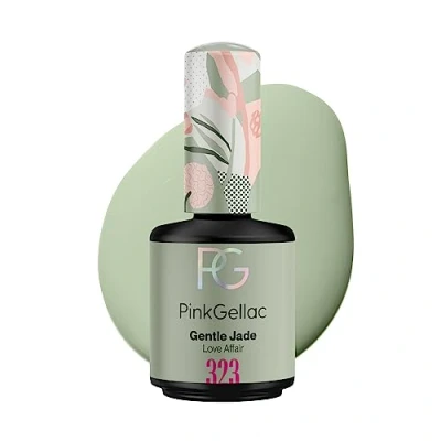 Afbeelding van Pink Gellac Gellak Groen 15ml Groene Gel Nagellak Manicure voor Gelnagels Nails 323 Gentle Jade