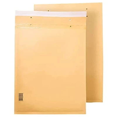 Afbeelding van Ofituria 10 gevoerde enveloppen van polyethyleen binnenbekleding, kleur bruin, verzendtassen met capaciteit voor documenten een maximaal oppervlak 100 x 165 mm
