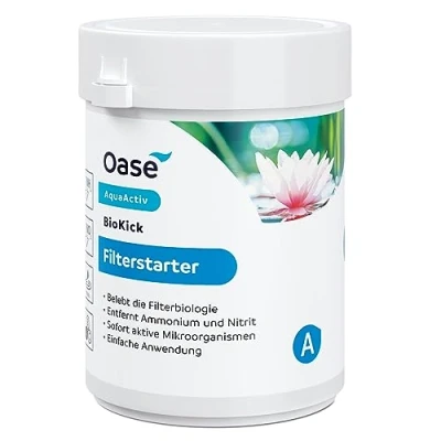 Afbeelding van OASE 43150 AquaActiv BioKick vijverbacteriën starterbacteriën voor visvijver tuinvijver zwemvijver, zilver