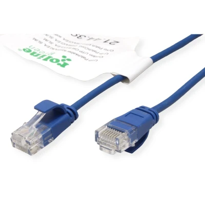 Afbeelding van ROLINE GREEN UTP patchkabel Cat.6A (Class EA), LSOH, extra dun, blauw, 2 m