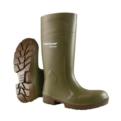 Afbeelding van Purofort FoodPro Multigrip Safety laars groen bruin CA61831 S4 maat 43