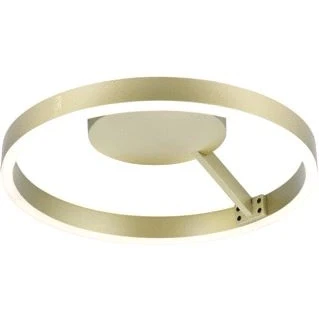 Afbeelding van Slv one wand en plafondopbouwarmatuur rond 2700 3000k 14w phase 130graden messing 1008545