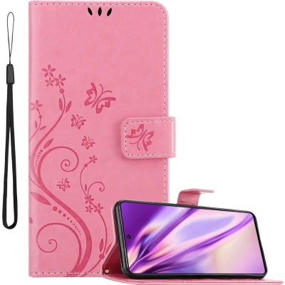 Afbeelding van Cadorabo Hoesje geschikt voor Xiaomi 11T / PRO in Bloemen ROZE Beschermhoes Case Cover magnetische