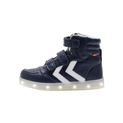 Afbeelding van Hummel Stadil Flash Sneakers hoog voor kinderen, Maat: 28, Black iris Pu