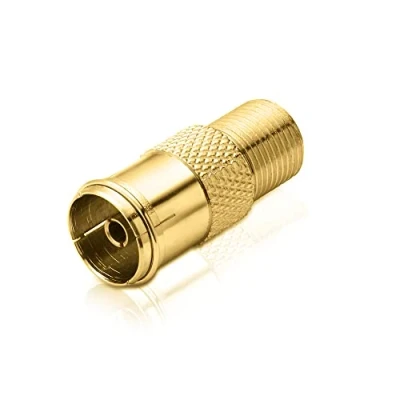 Afbeelding van conecto Antenne adapter, F bus naar IEC coax bus, adapter voor het aansluiten van aansluitingen met satellietpoorten, SA CC50835, 1 stuk set