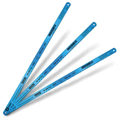 Afbeelding van GRAFF Metaalzaagblad 300 mm 24 Tpi Tanden per inch Bi metalen Metaalzaag HSS Hacksaw Vervangende Bladen voor Handzaagblad 3 Stucks