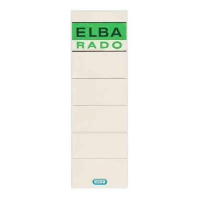 Afbeelding van ELBA rugetiketten &#039;ELBA RADO&#039; kort/breed,