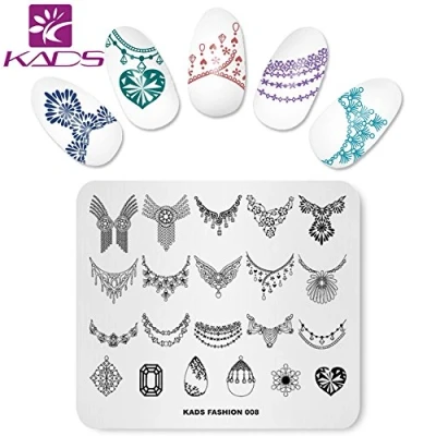 Afbeelding van KADS Nail Stempelen Plaat Mode Art Stempel Sjabloon DIY Afbeelding Template Manicure Stencil Gereedschap (FASHION 008)