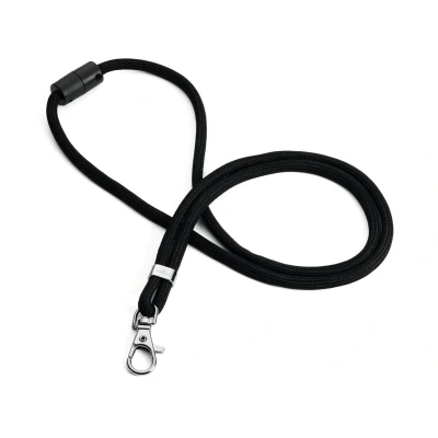 Afbeelding van Durable Sleutelkoord van gerecycled rPET met karabijnhaak, bandlengte 46 cm, 10 stuks, zwart, 824101