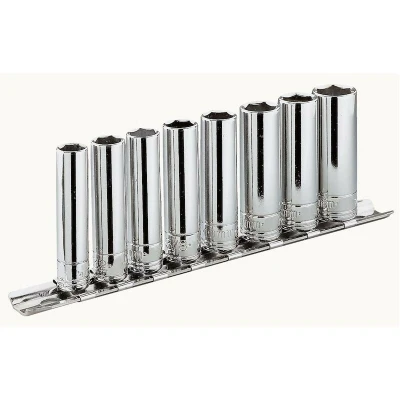 Afbeelding van Facom set 10 korte en lange doppen 3/8&quot;; op rail inch maten JL.40U
