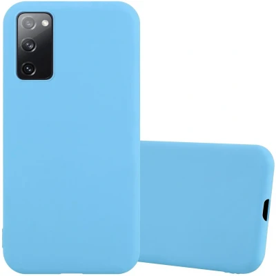 Afbeelding van Cadorabo Hoesje geschikt voor Samsung Galaxy S20 FE in CANDY BLAUW Beschermhoes gemaakt van flexibel TPU silicone Case Cover