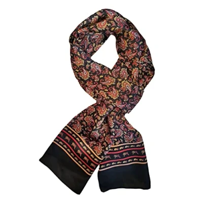 Afbeelding van UK_Stone 100% zijden paisley bloemen halsdoek heren sjaal, #7, Größe: 160*28cm(62,4&quot;x 10,92&quot;)