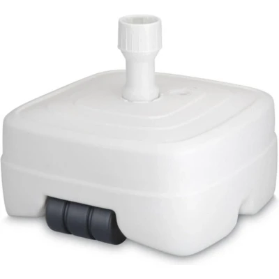 Afbeelding van Parasolvoet Gardalux (Verrijdbaar, Vulbaar tot 45 liter, Voor palen van Ø 33 50 mm, Wit)
