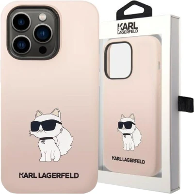 Afbeelding van Karl Lagerfeld KLHCP14XSNCHBCP iPhone 14 Pro Max 6.7 hardcase roze/roze Siliconen Choupette