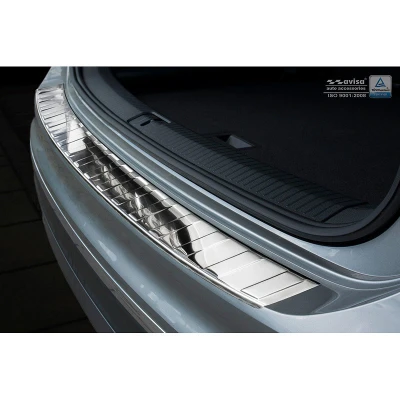Afbeelding van Avisa Chroom RVS Achterbumperprotector passend voor Volkswagen Tiguan II incl. Allspace &amp; R Line 2016 2020 FL &#039;Ribs&#039;